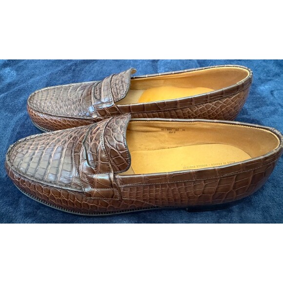 JM Weston 180 Loafer in Brown Alligator - 10.5CEU/11US - Picture 8 of 8